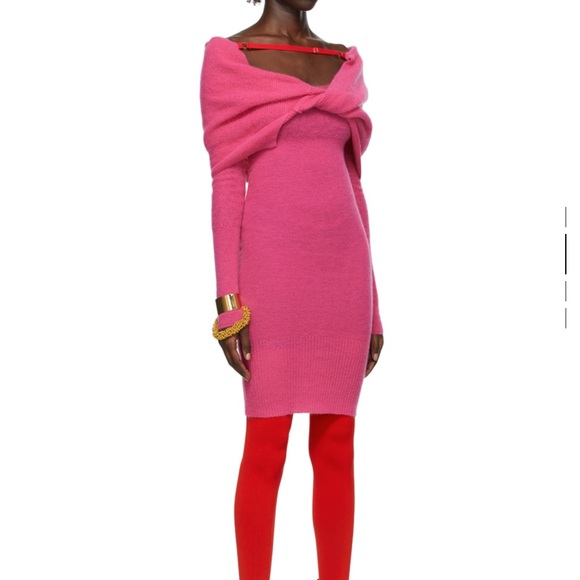 JACQUEMUS Pink La Montagne “La Robe Ascua” Dress | Size FR36 - Picture 2 of 6